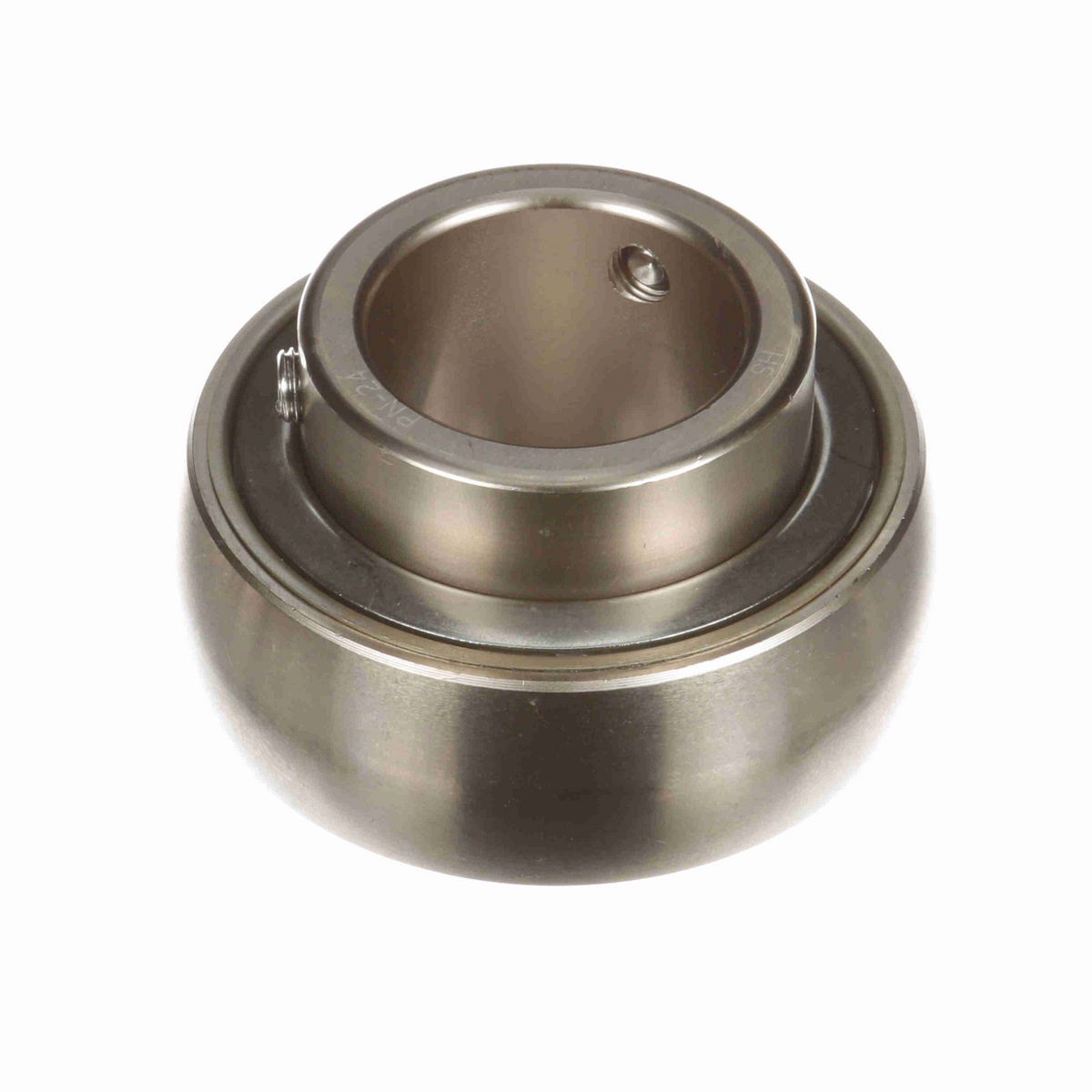 Sealmaster Mounted Insert Only Ball Bearing - 52100 Bearing Steel, Phosphorus Nickel Coated - Setscrew Lock - Corrosion Resistant - PN-24