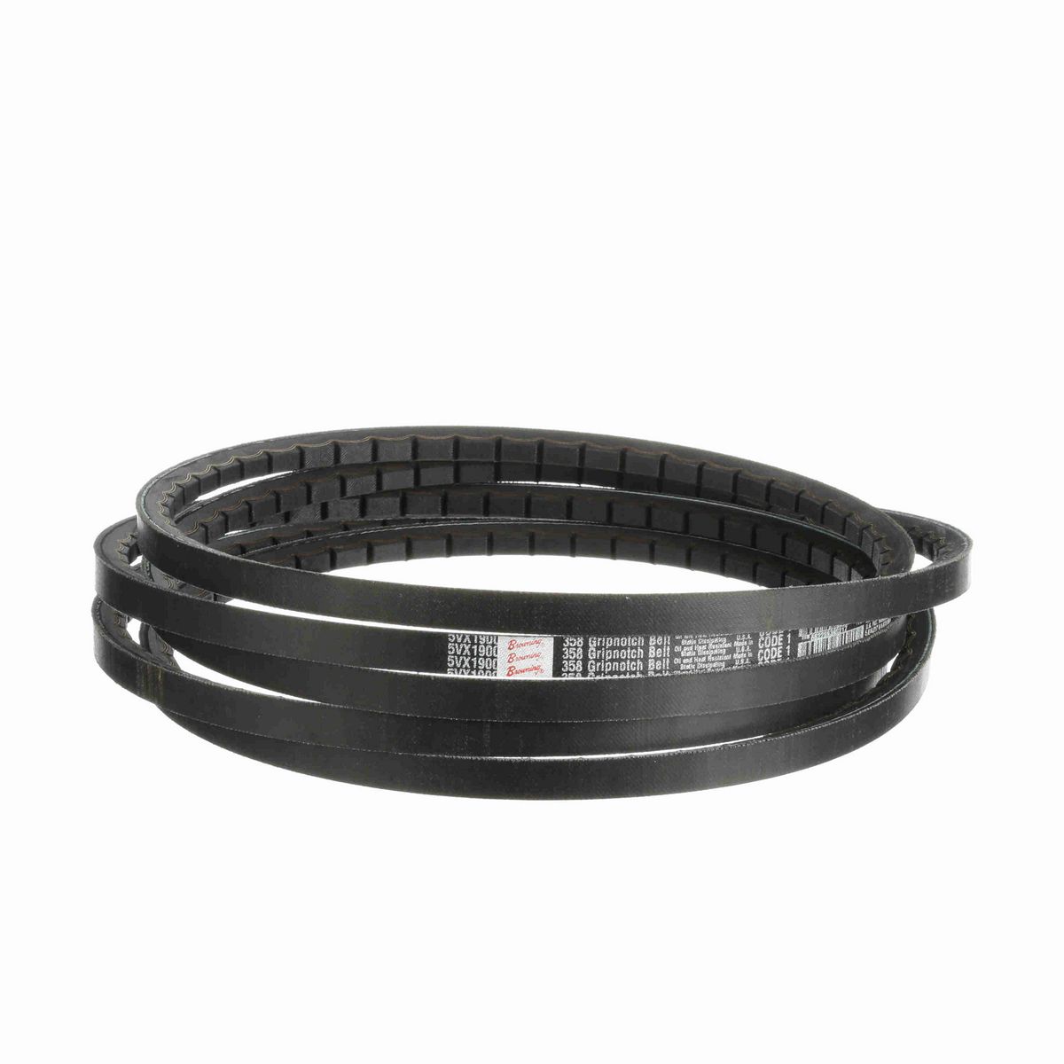 Browning EPDM Notched Belt 98% Efficient - 5VX1900