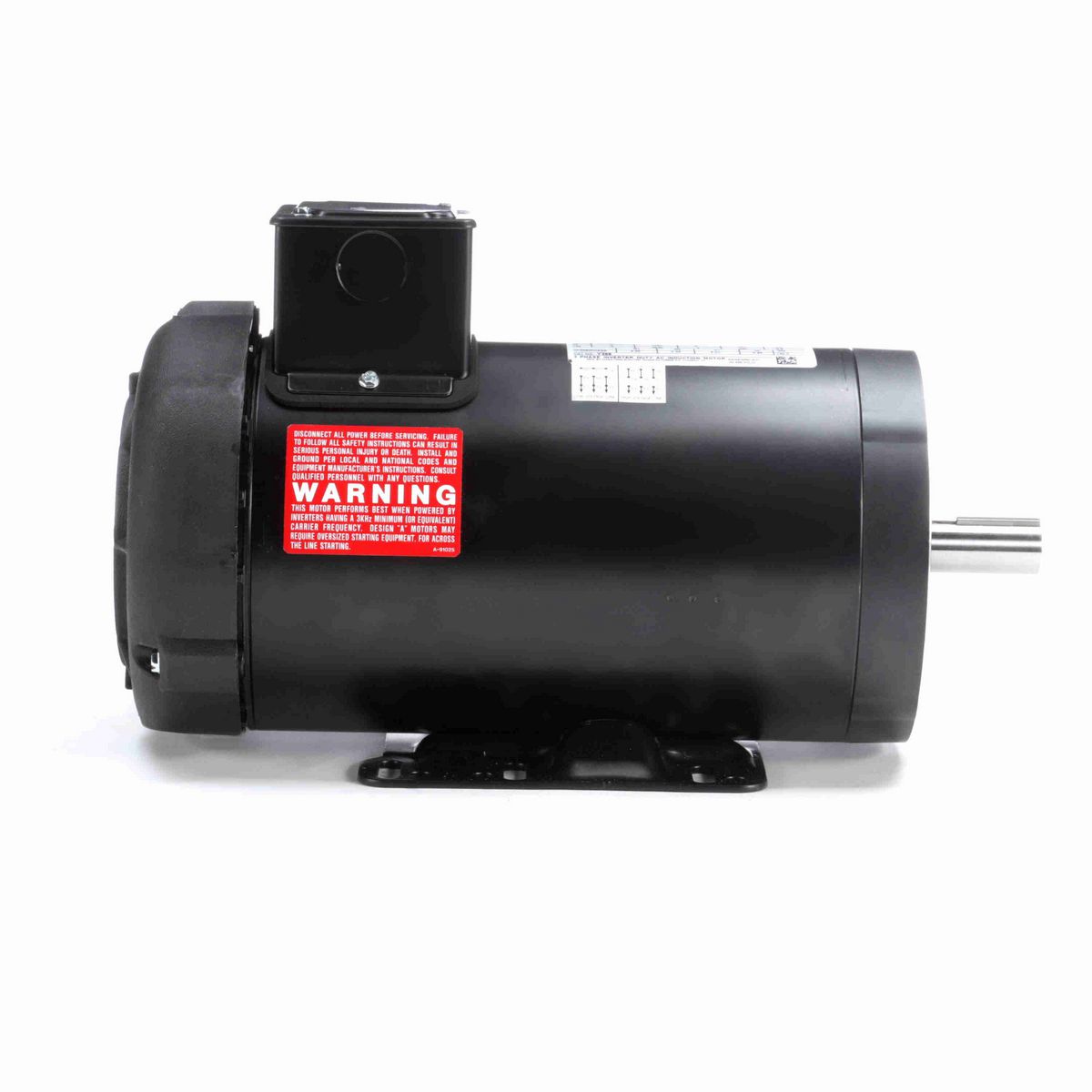 LEESON Speed Ratio Motor, 2 HP, 3 Ph, 60 Hz, 230/460 V, 1800 RPM, 145TC Frame, TEFC - Y368