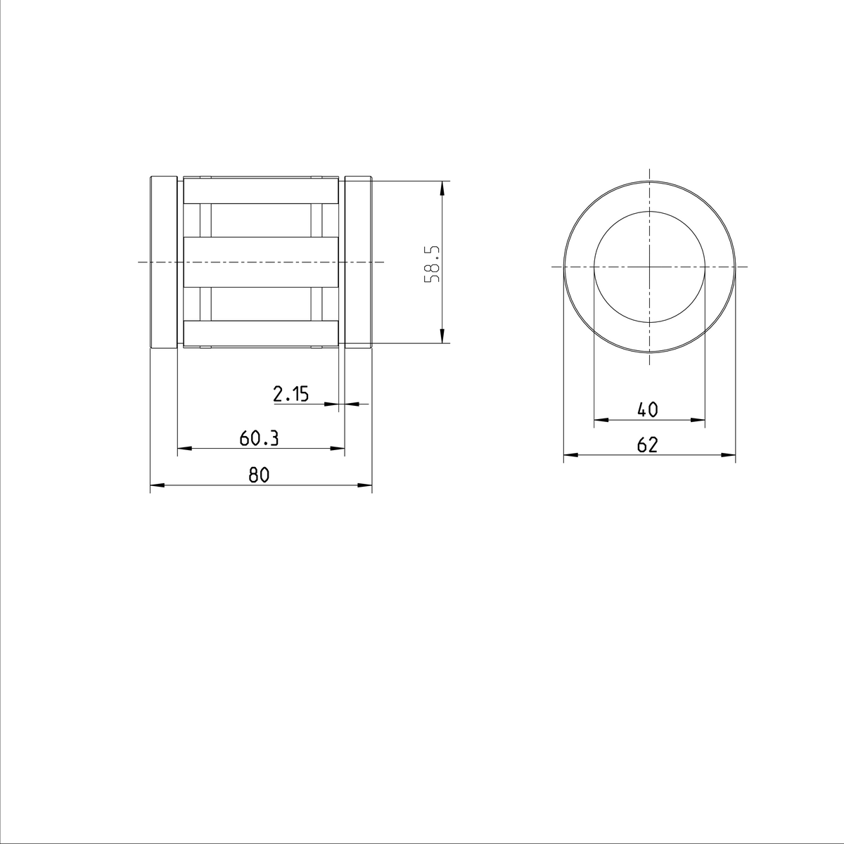 Суперлинейная втулка Bosch Rexroth KBB-40-D [R067214040]