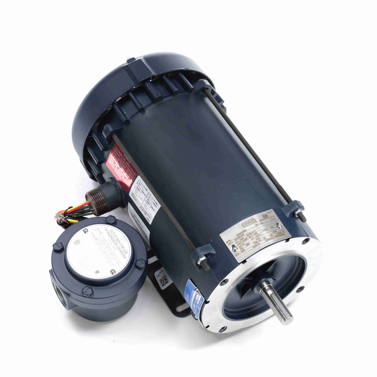 LEESON Explosion Proof Motor, 1.50 HP, 1 Ph, 60 Hz, 115/208-230 V, 3600 RPM, 56C Frame, EPFC - 116615.00