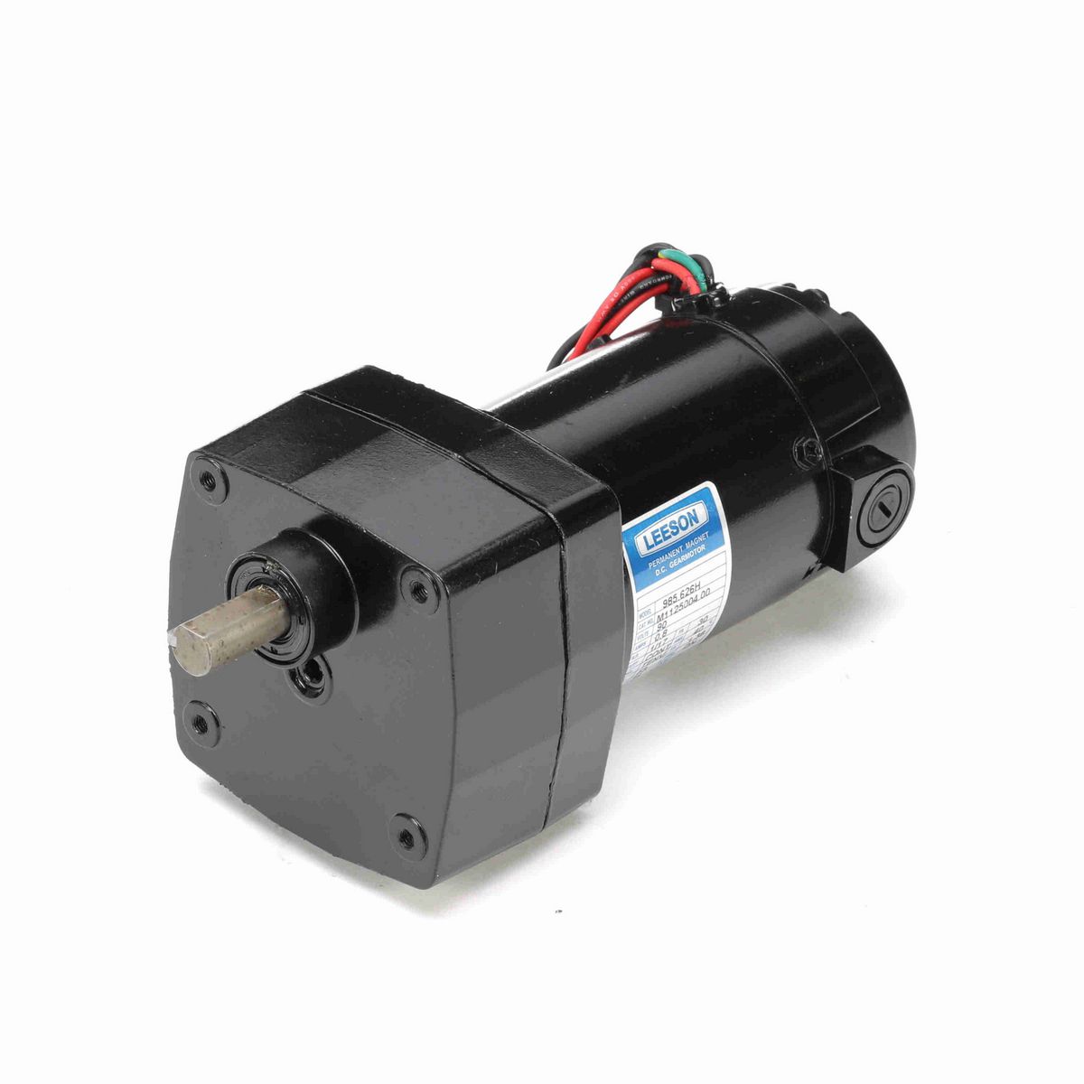 LEESON Parallel Shaft Gearmotor, 0.06 HP, 90 V, 100 RPM, 30 Frame, TENV - M1125004.00