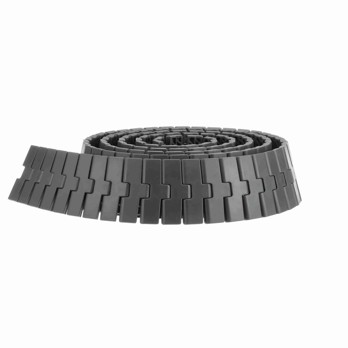 System Plast 2250FT-TAB Side-flexing Solid Top, Material: Gray Low Friction, Width: 3.3in, Pitch: 1in - LFG2250FT-TAB-K330