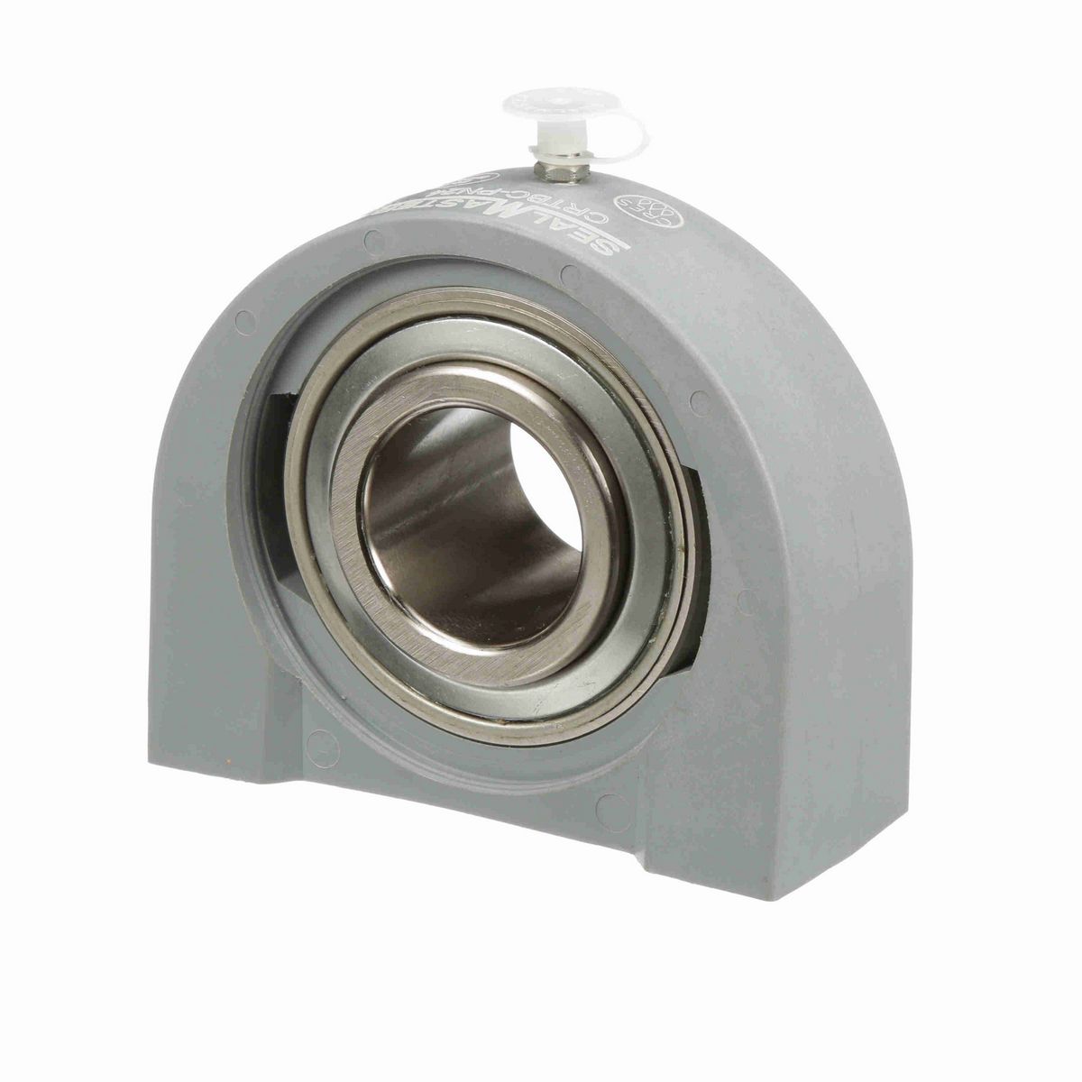 Sealmaster Mounted Composite Tapped Base Pillow Block Ball Bearing - 52100 Bearing Steel, Phosphorus Nickel Coated - Setscrew Lock - Corrosion Resistant - CRTBC-PN24