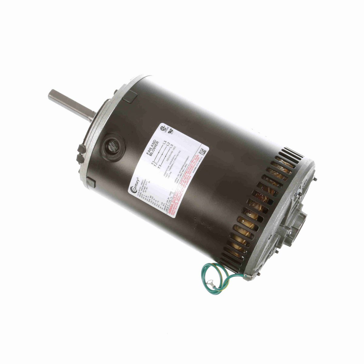 Century Condenser Fan Motor, 1.0 HP, 3 Ph, 60 Hz, 575 V, 900 RPM, 56Z Frame, OPAO - H962V1