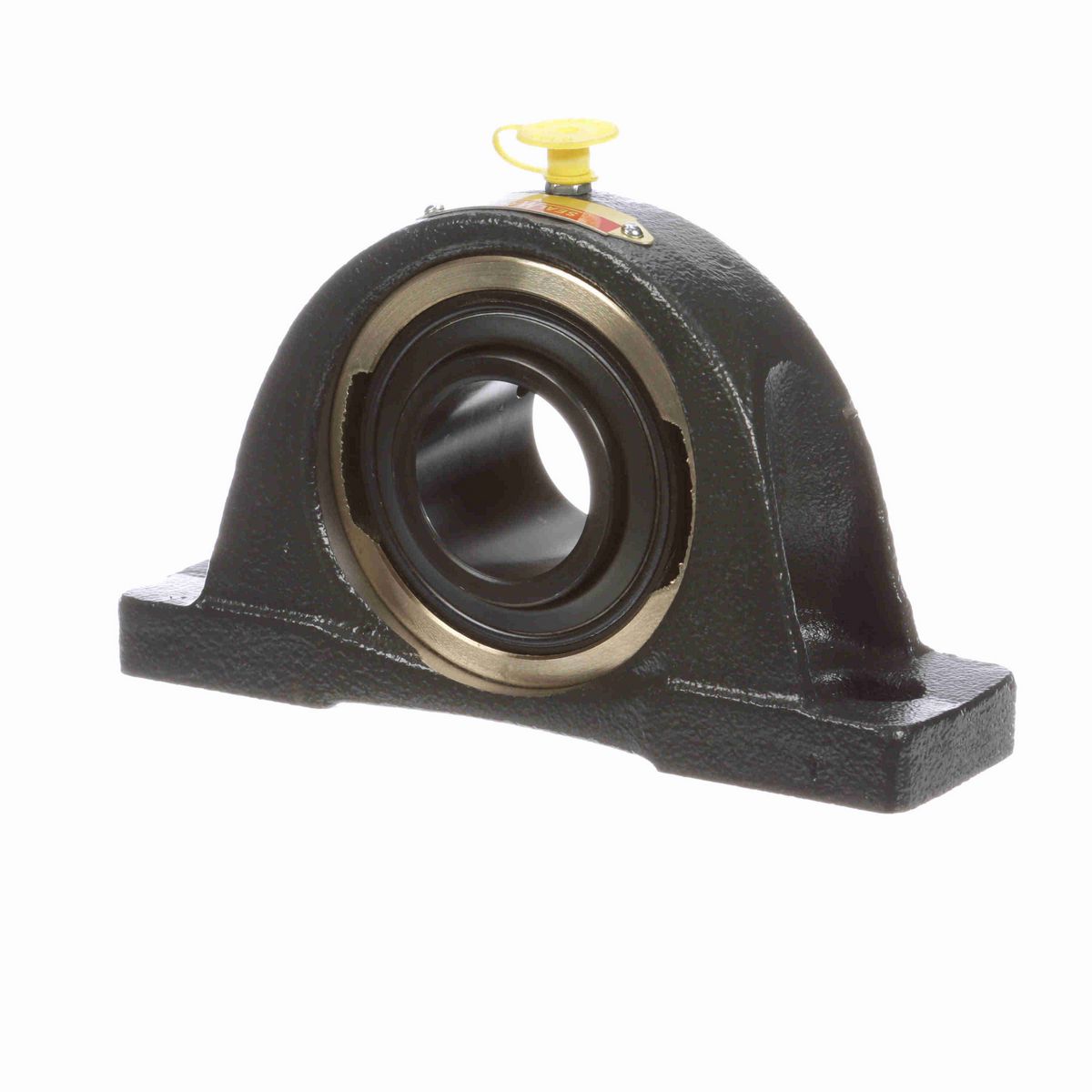 Sealmaster Mounted Cast Iron Two Bolt Pillow Block Ball Bearing - 52100 Bearing Steel, Black Oxided - Setscrew Lock - ENP-23