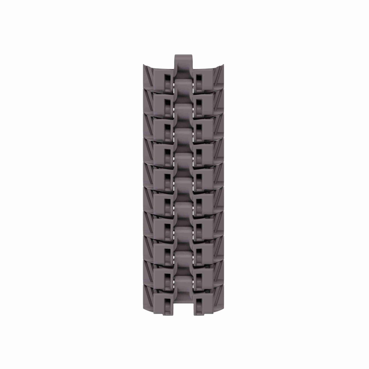 Rexnord 1050 FT TAB Side-flexing Solid Top, Material: Brown High Performance, Width: 3.3in, Pitch: 1in - 749.63.31