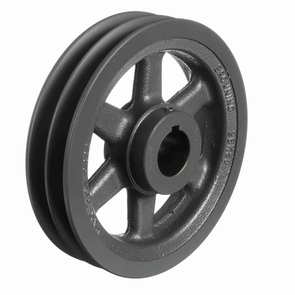 Browning 2 Groove Cast Iron FHP - Finished Bore Sheave - 2BK80X 1 3/8