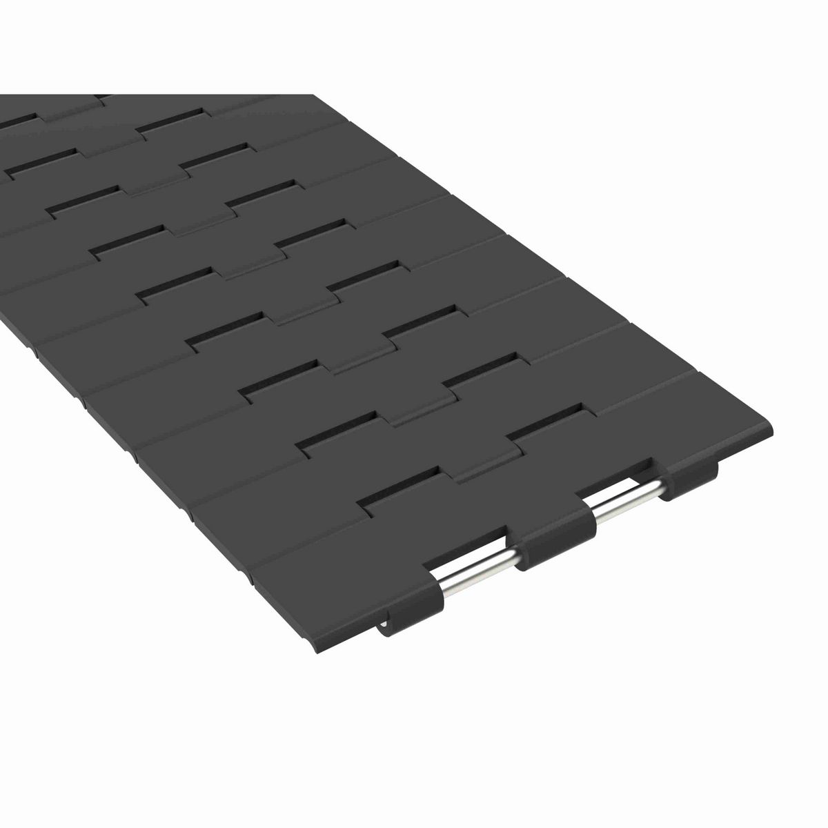 Rexnord 821 Straight Running Solid Top, Material: Black Wear Resistant, Width: 7.5in, Pitch: 1.5in - 81406951