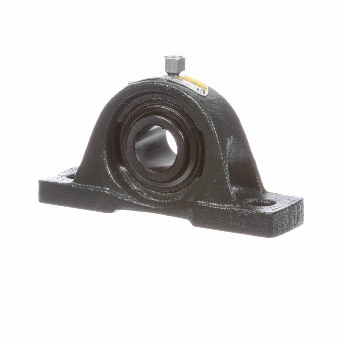 Sealmaster Mounted Cast Iron Two Bolt Pillow Block Ball Bearing - 52100 Bearing Steel, Black Oxided - Setscrew Lock - Extra Low Drag - NP-15 XLO