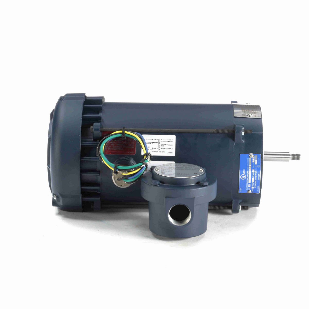 LEESON Explosion Proof Motor, 2 HP, 1 Ph, 60 Hz, 115/208-230 V, 3600 RPM, 56J Frame, EPFC - 116181.00