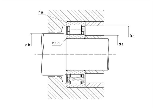 Однорядный цилиндрический роликоподшипник NTN NU332