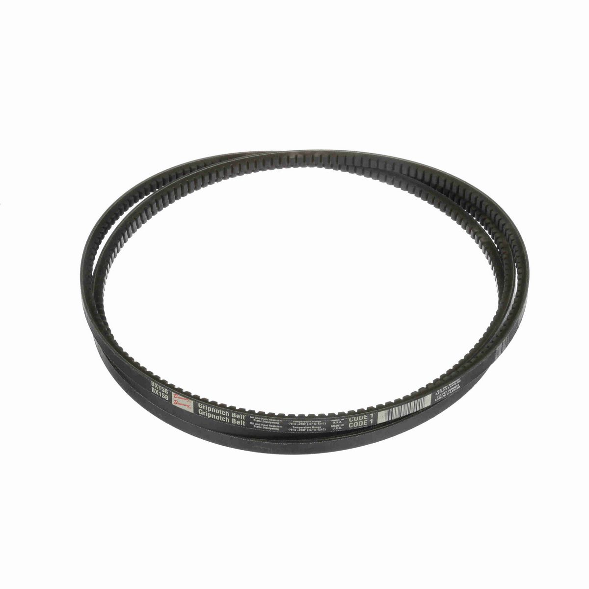 Browning EPDM Notched Belt 98% Efficient - BX158