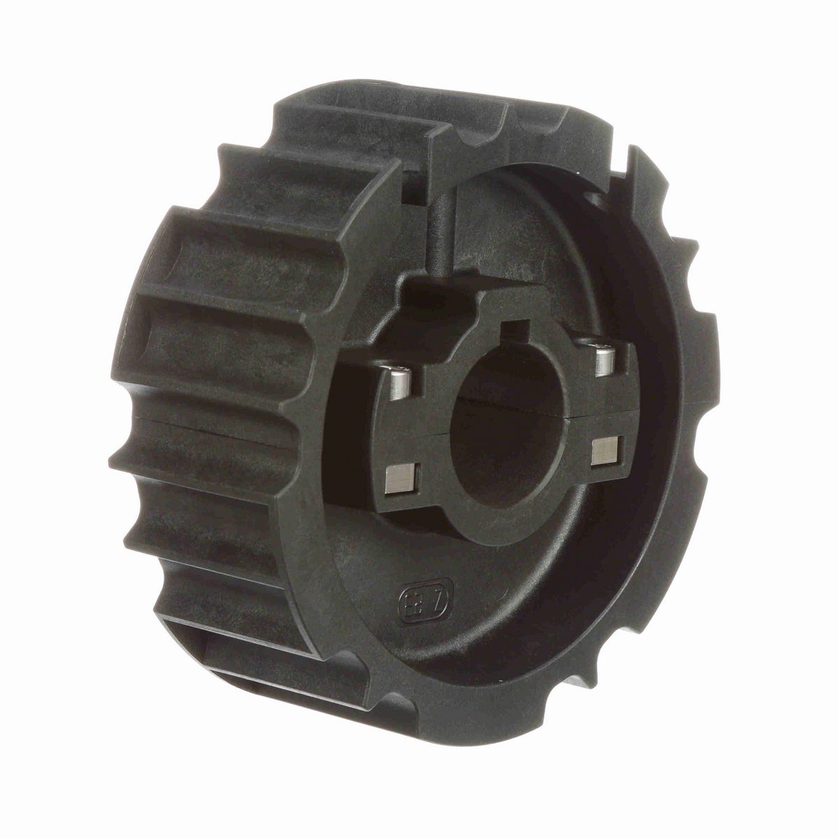 System Plast 815 Series Split Molded Sprocket with 23 Teeth, a 1-7/16in Round Shaft-Ready Bore and Setscrew - 815-23R1.44-DS-SS