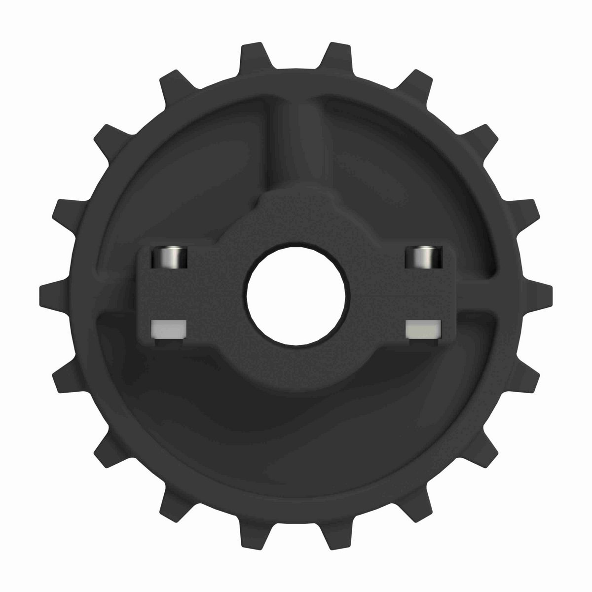 Rexnord 7700 Series Split Molded Nylon Sprocket with 18 Teeth and 30mm Round Idler Bore - 614-60-42