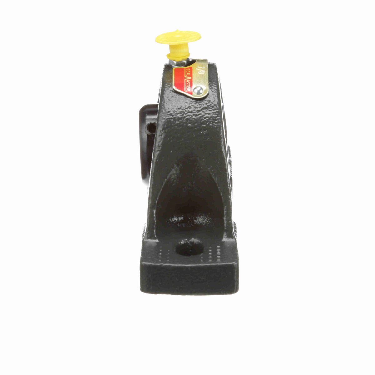 Sealmaster Mounted Cast Iron Two Bolt Pillow Block Ball Bearing - 52100 Bearing Steel, Black Oxided - Setscrew Lock - NP-14