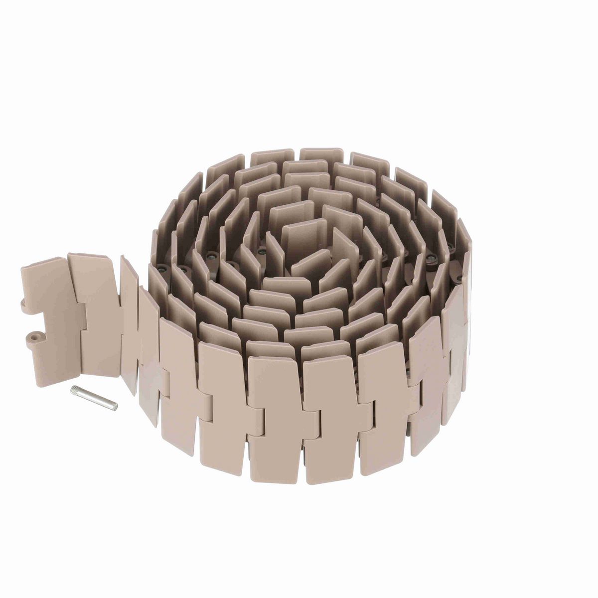 System Plast 880M Side-flexing Solid Top, Material: Tan Low Friction, Width: 4.5in, Pitch: 1.5in - LF880M-K450