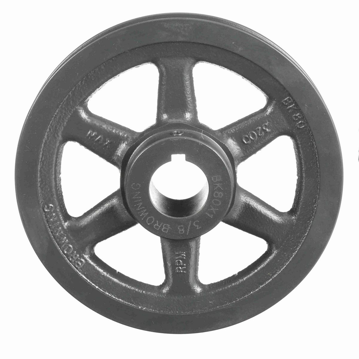 Browning 1 Groove Cast Iron FHP - Finished Bore Sheave - BK80X 1 3/8