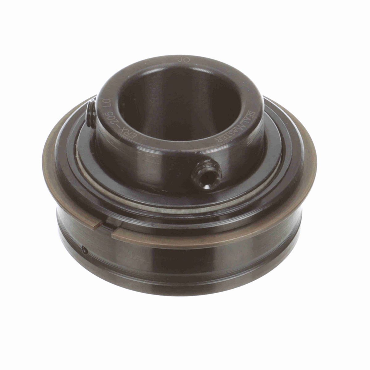 Sealmaster Mounted Insert Only Ball Bearing - 52100 Bearing Steel, Black Oxided - Setscrew Lock - Low Drag - ERX-205 LO