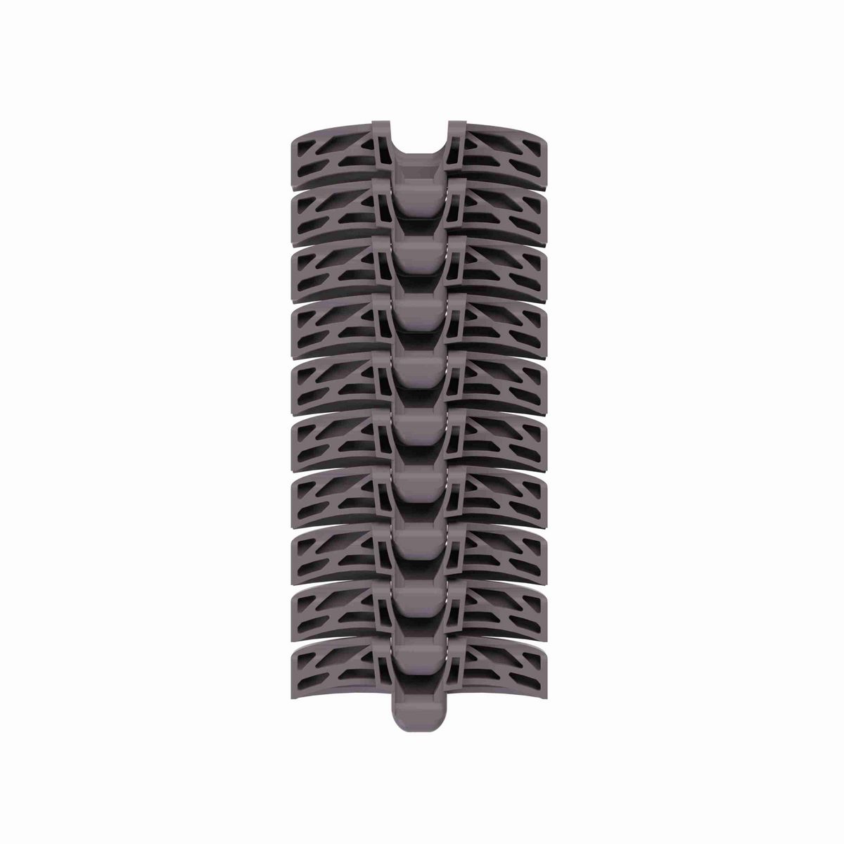 Rexnord 1055 FTM Side-flexing Solid Top, Material: Brown High Performance, Width: 4.5in, Pitch: 1in - 749.43.421