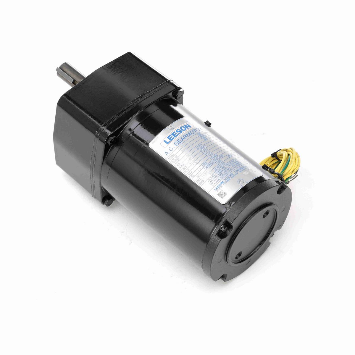 LEESON Parallel Shaft Gearmotor, 0.08 HP, 1 Ph, 60 Hz, 110 V, 19 RPM, L42Y Frame, TENV - 096003.00