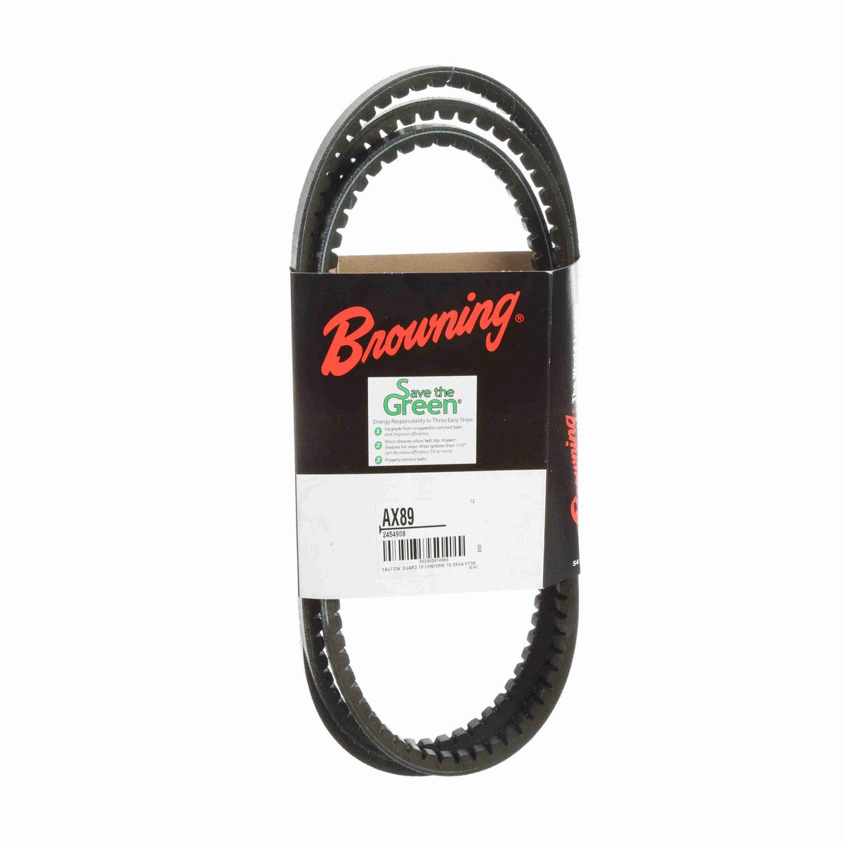 Browning EPDM Notched Belt 98% Efficient - AX89