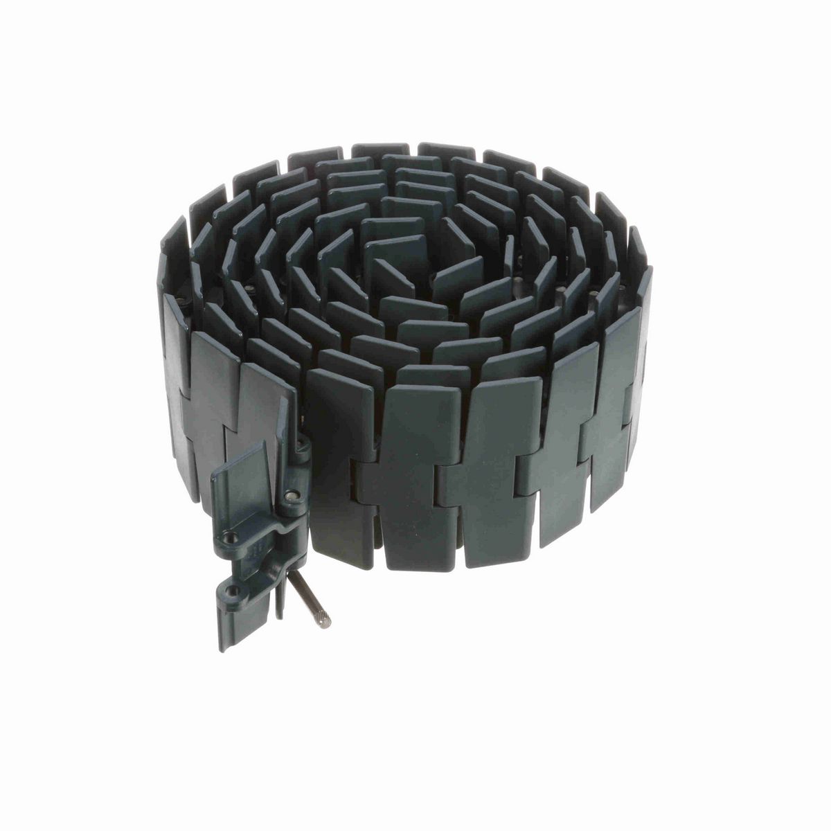 System Plast 880M Side-flexing Solid Top, Material: NG evo (Gray Blue), Width: 4.5in, Pitch: 1.5in - NGE880M-K450