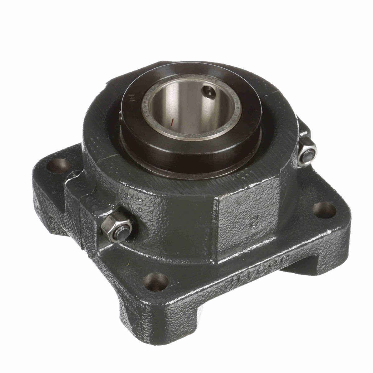Sealmaster Mounted Cast Iron Four Bolt Flange Tapered Roller - 52100 Bearing Steel - Double Collar Mount Lock - RFB 111