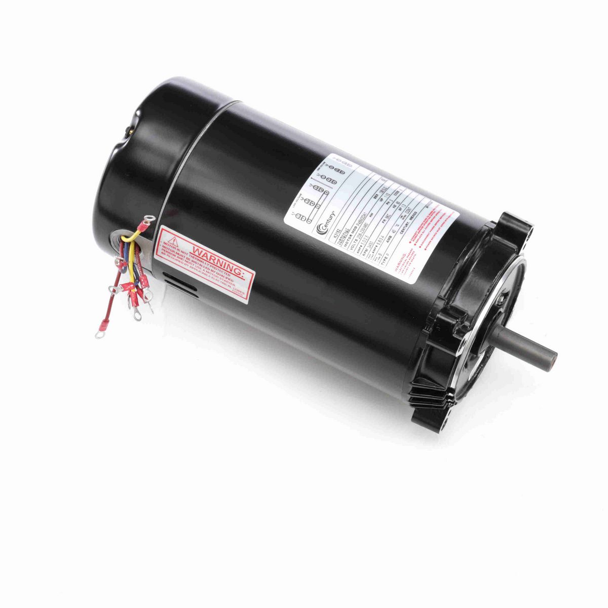 Century Pool Pump Motor, 1 1/2 HP, 3 Ph, 60 Hz, 208-230/460 V, 3600 RPM, 56C Frame, ODP - K3152