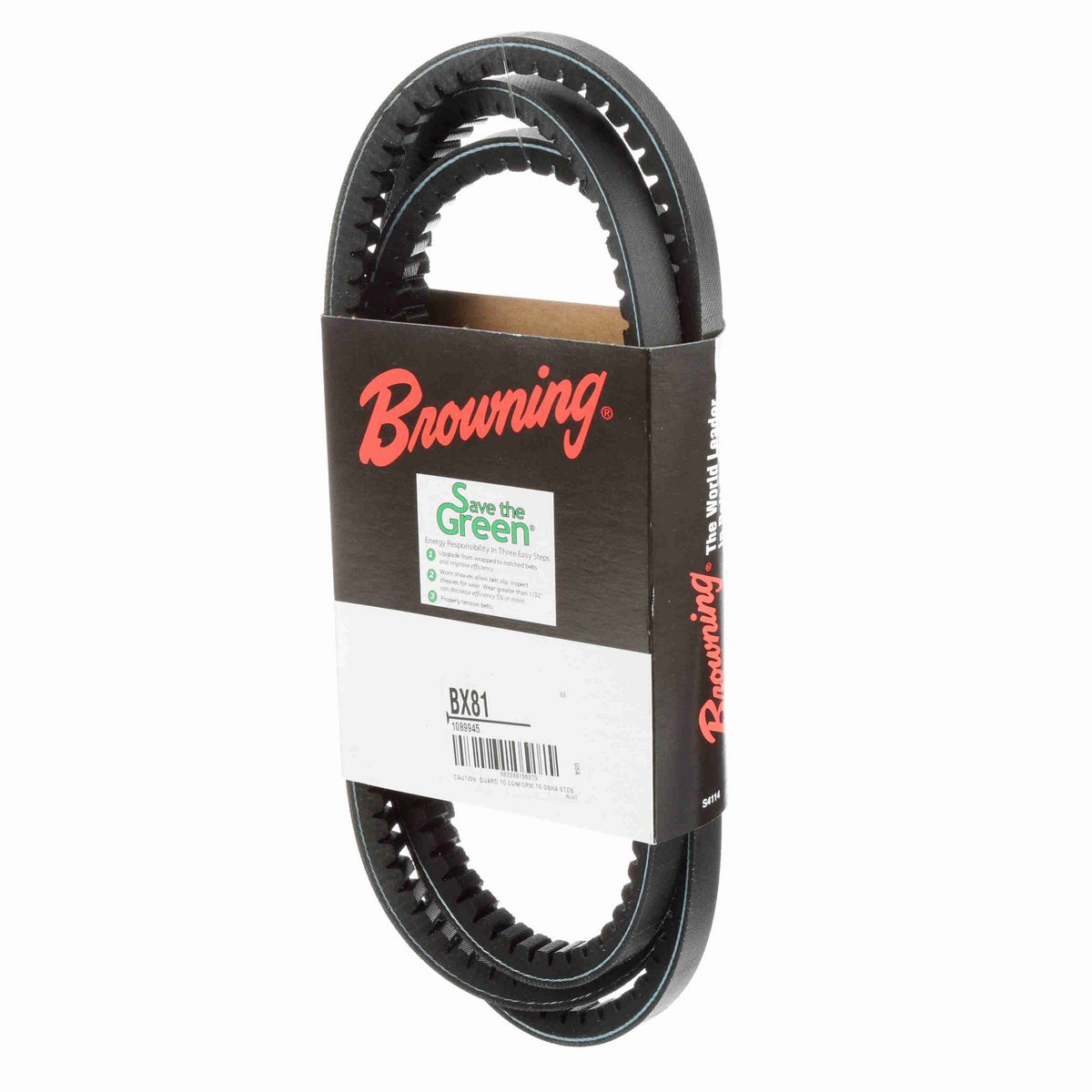Browning EPDM Notched Belt 98% Efficient - BX81