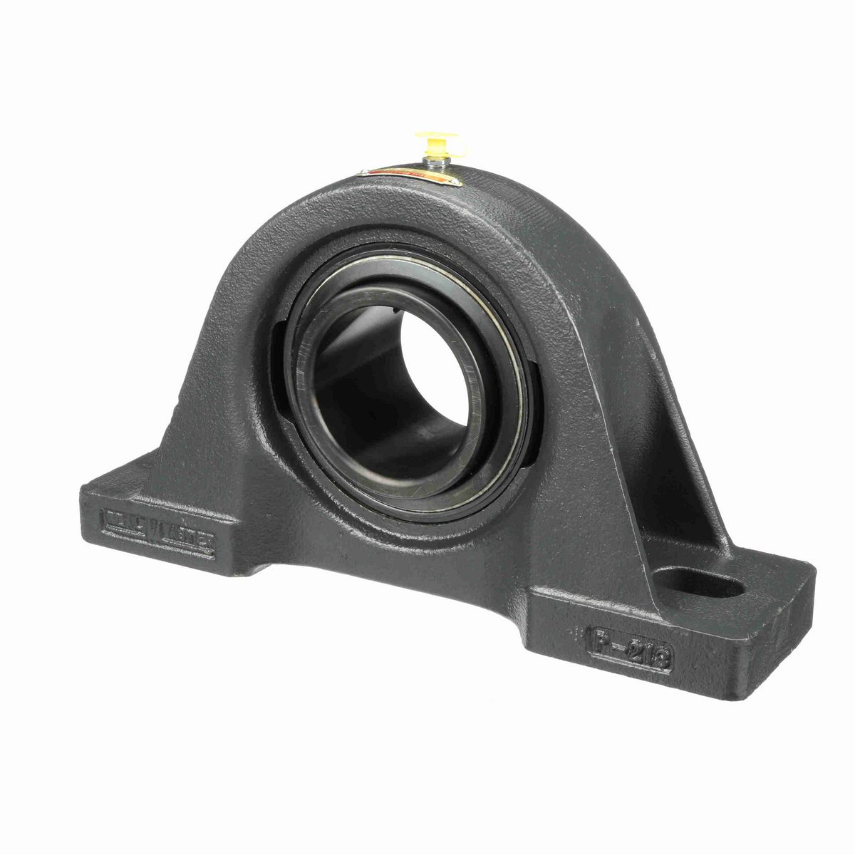 Sealmaster Mounted Cast Iron Two Bolt Pillow Block Ball Bearing - 52100 Bearing Steel, Black Oxided - Setscrew Lock - SP-47