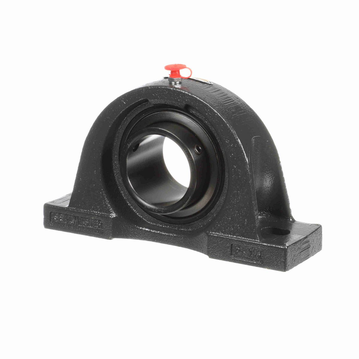 Sealmaster Mounted Cast Iron Two Bolt Pillow Block Ball Bearing - 52100 Bearing Steel, Black Oxided - Setscrew Lock - High Temperature - NP-39 HT