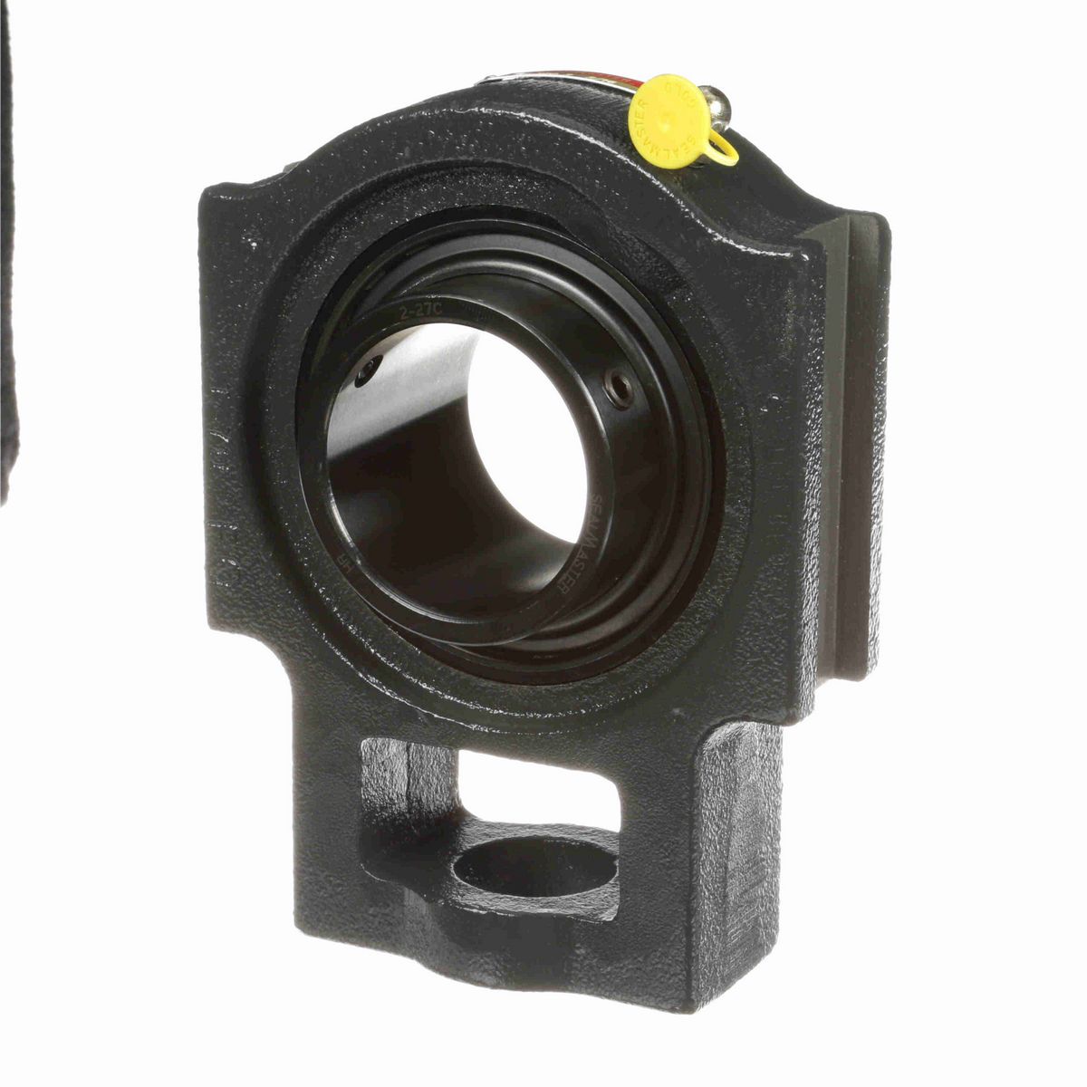 Sealmaster Mounted Cast Iron Wide Slot Take Up Ball Bearing - 52100 Bearing Steel, Black Oxided - Setscrew Lock - ST-39C