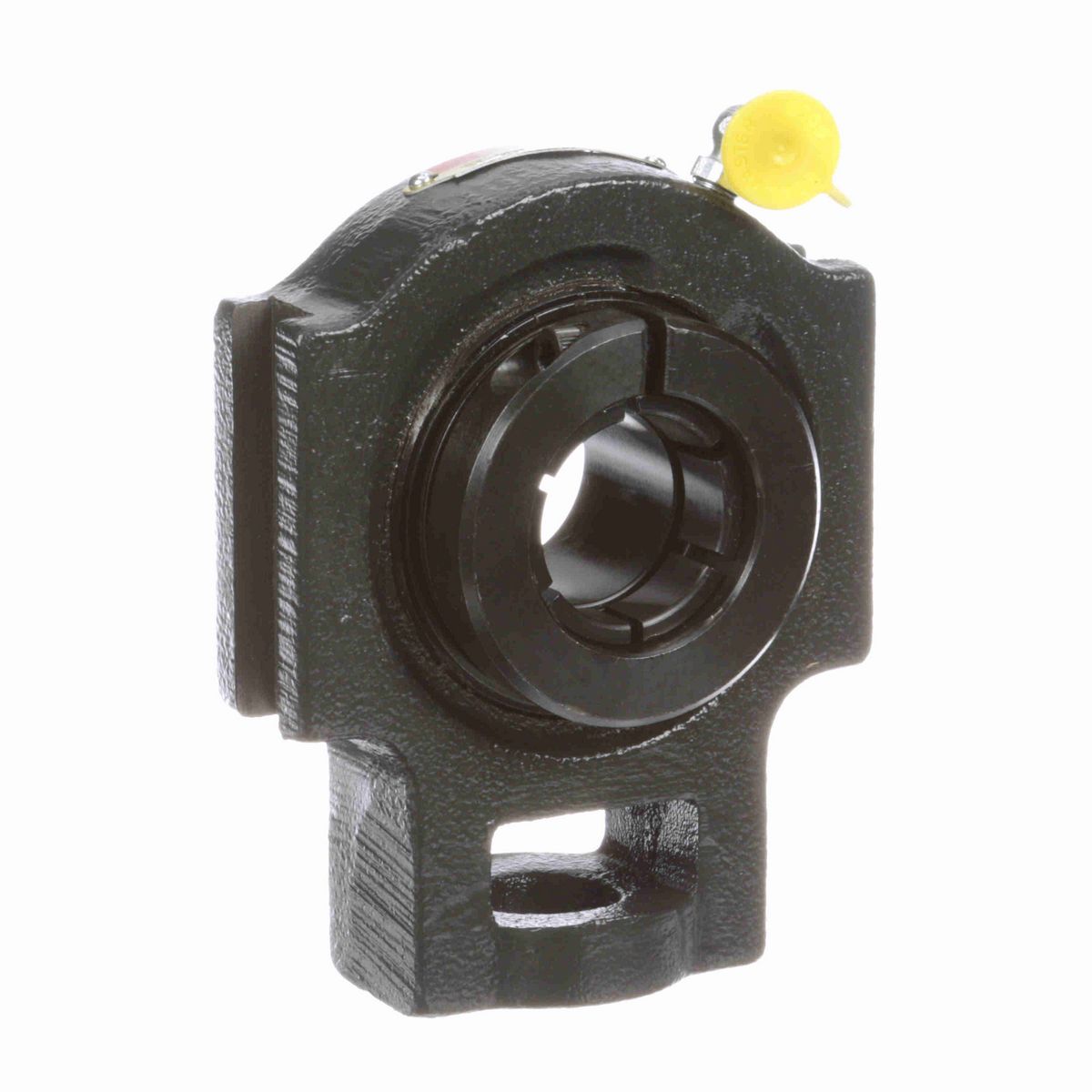 Sealmaster Mounted Cast Iron Wide Slot Take Up Ball Bearing - 52100 Bearing Steel, Black Oxided - Concentric Lock - ST-20T