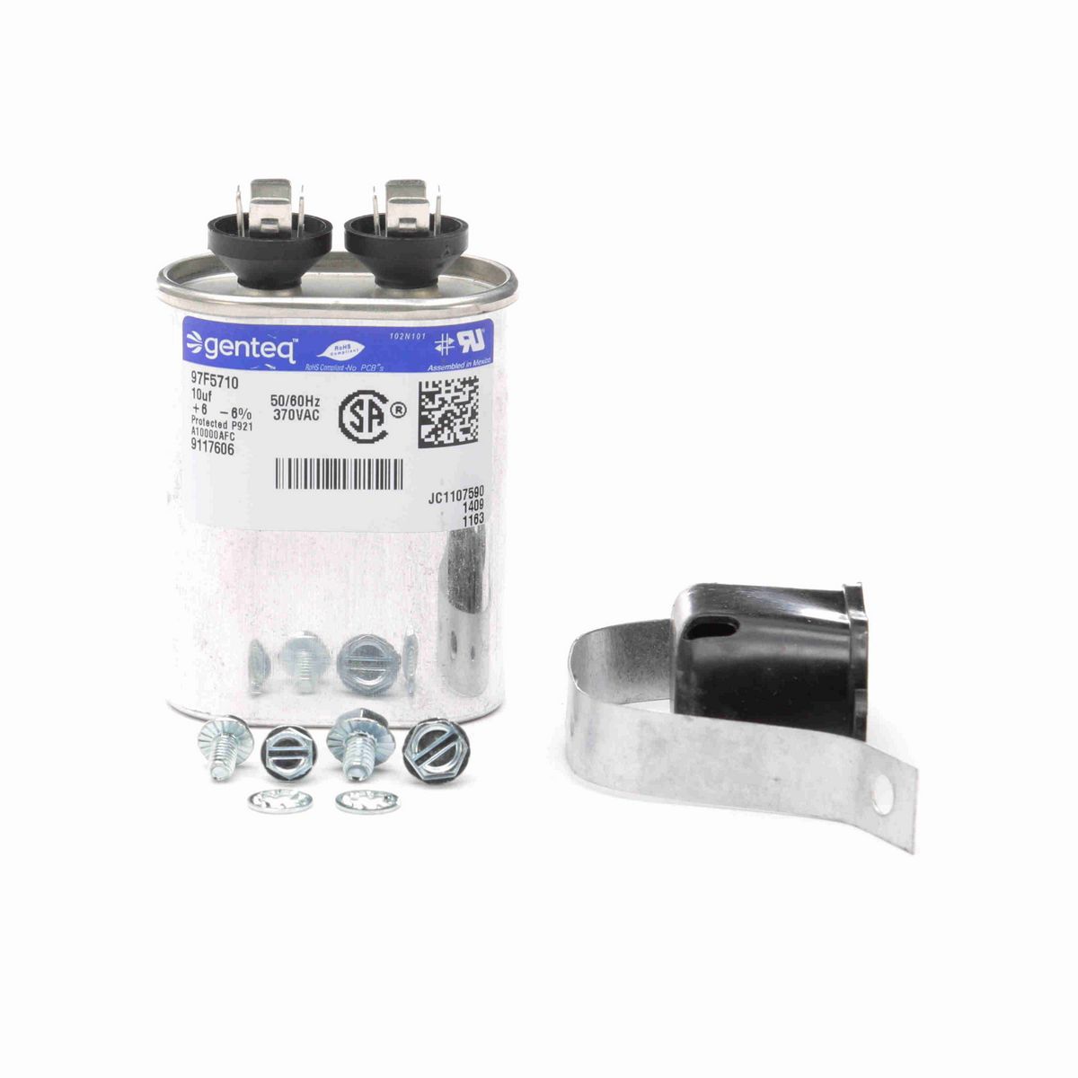 LEESON 10 MFD CAP AND MOUNTING KIT WITH BOOT - A245