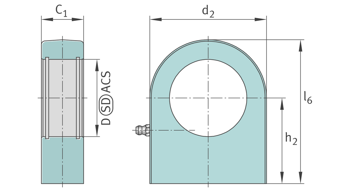 Корпус шарнирной головки KO.GF80-0860