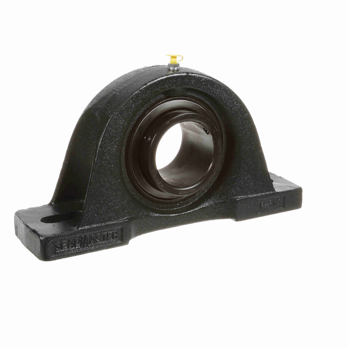 Sealmaster Mounted Cast Iron Two Bolt Pillow Block Ball Bearing - 52100 Bearing Steel, Black Oxided - Setscrew Lock - MP-52