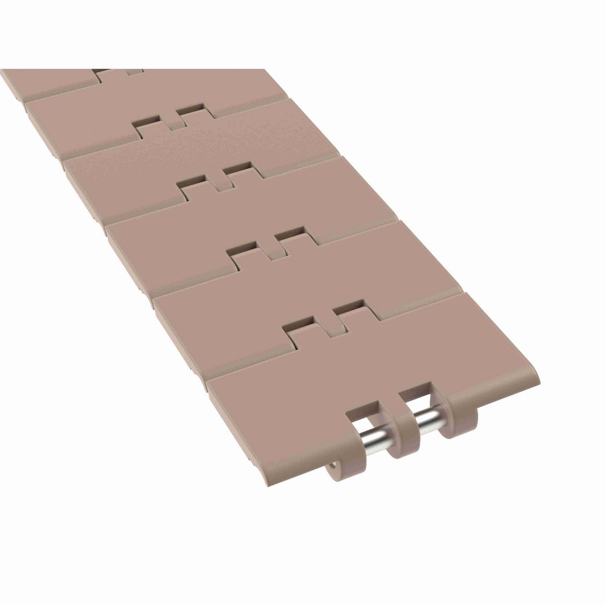 Rexnord 831 Straight Running Solid Top, Material: Tan Low Friction, Width: 4.5in, Pitch: 1.5in - LF831K4.5