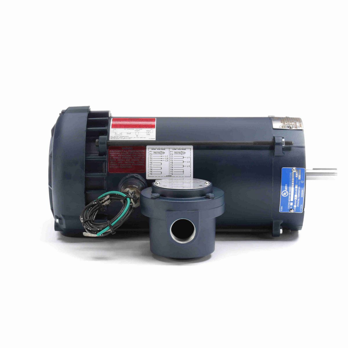 LEESON Explosion Proof Motor, 1 & 0.75 HP, 3 Ph, 60 & 50 Hz, 230/460 & 190/380 V, 1800 & 1500 RPM, 56C Frame, EPFC - 119423.00