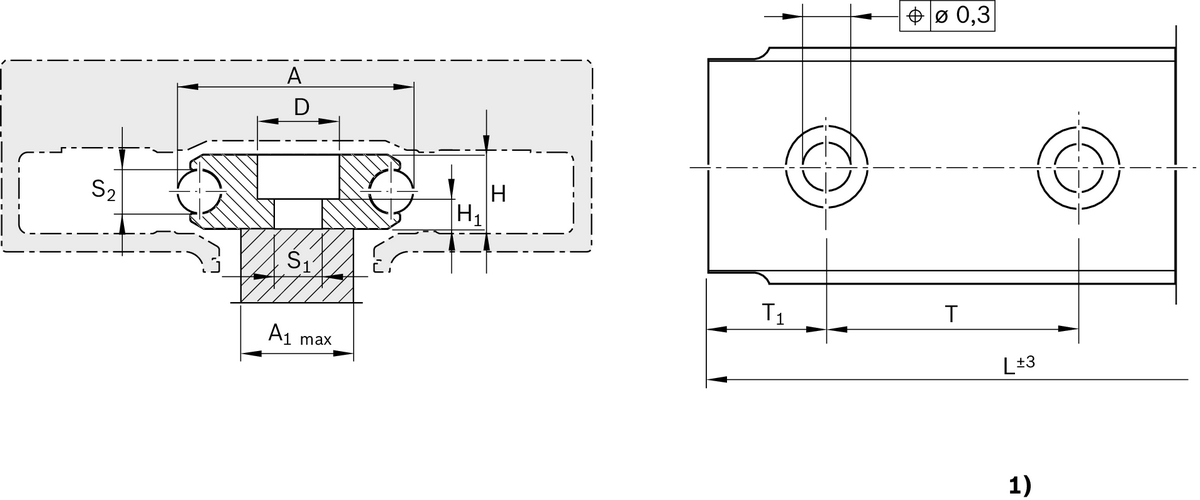 Направляющая для кулачковых роликов Bosch Rexroth 52-2 F & [R192425231]