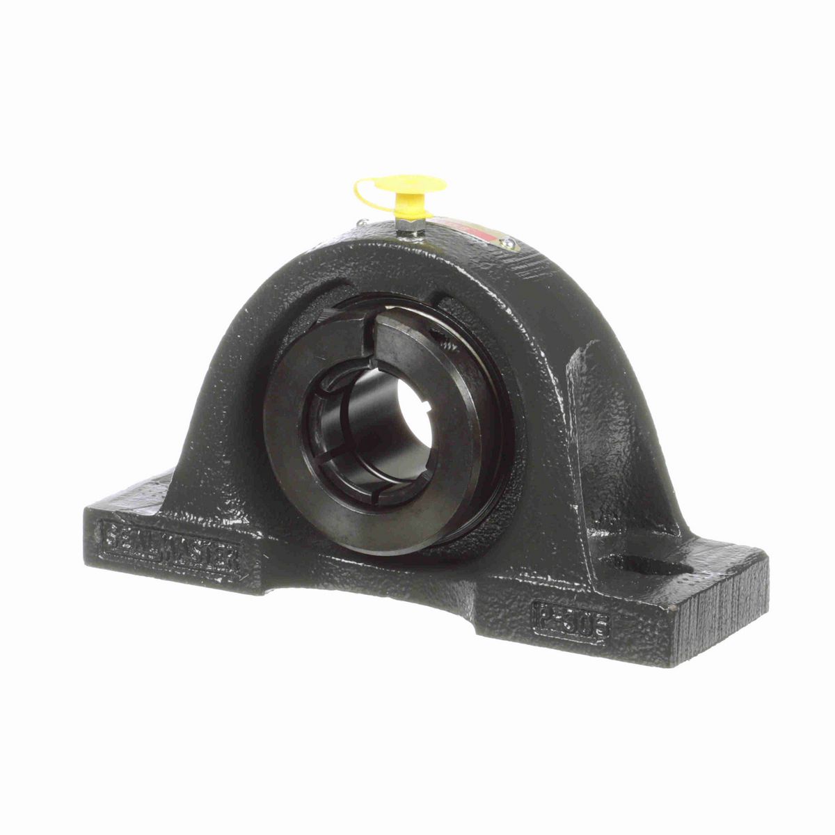 Sealmaster Mounted Cast Iron Two Bolt Pillow Block Ball Bearing - 52100 Bearing Steel, Black Oxided - Concentric Lock - MP-20T