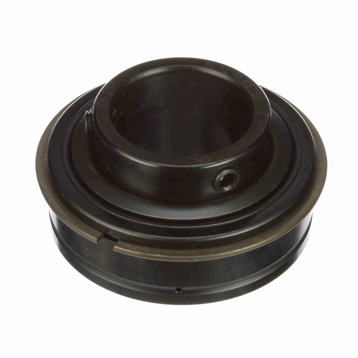 Sealmaster Mounted Insert Only Ball Bearing - 52100 Bearing Steel, Black Oxided - Setscrew Lock - ER-23X