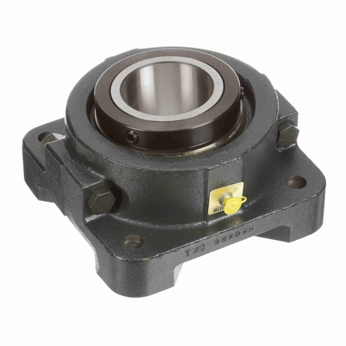 Sealmaster Mounted Cast Iron Four Bolt Flange Tapered Roller - 52100 Bearing Steel - Double Collar Mount Lock - RFB 307C