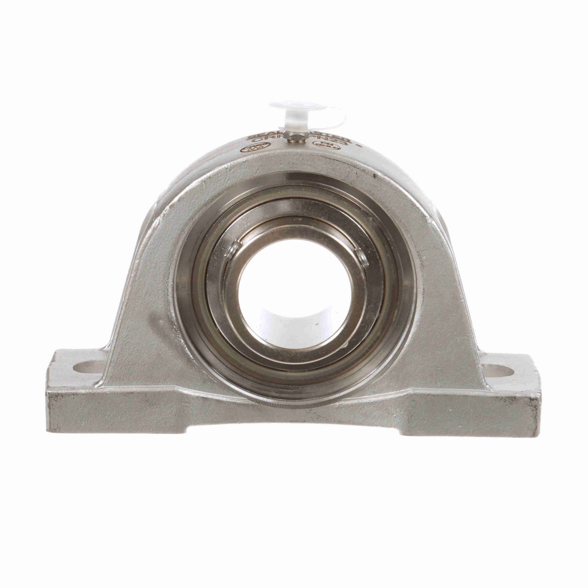 Sealmaster Mounted Stainless Steel Two Bolt Pillow Block Ball Bearing - 52100 Bearing Steel, Phosphorus Nickel Coated - Setscrew Lock - Corrosion Resistant - CRPS-PN23