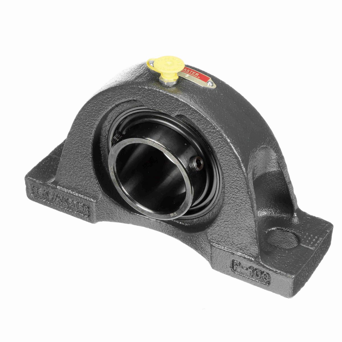 Sealmaster Mounted Cast Iron Two Bolt Pillow Block Ball Bearing - 52100 Bearing Steel, Black Oxided - Setscrew Lock - NP-32RC