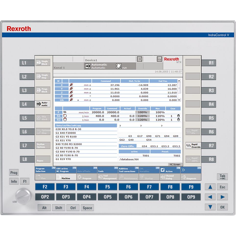 CONTROL/DISPLAY UNIT VDP16.3BKN-D1-NN-MX [R911171443]