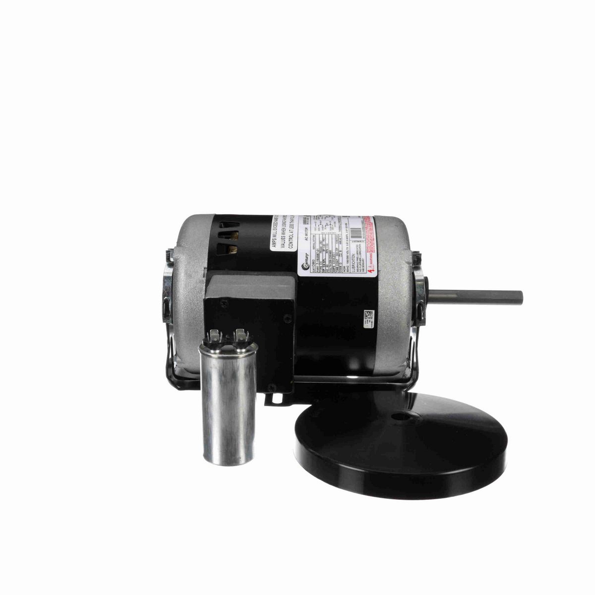 Century Condenser Fan Motor, 3/4 SPL HP, 1 Ph, 60 Hz, 208-230/460 V, 1200 RPM, L56Z Frame, DP - C663