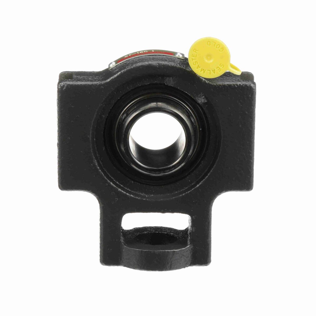 Sealmaster Mounted Cast Iron Wide Slot Take Up Ball Bearing - 52100 Bearing Steel, Black Oxided - Setscrew Lock - ST-16C