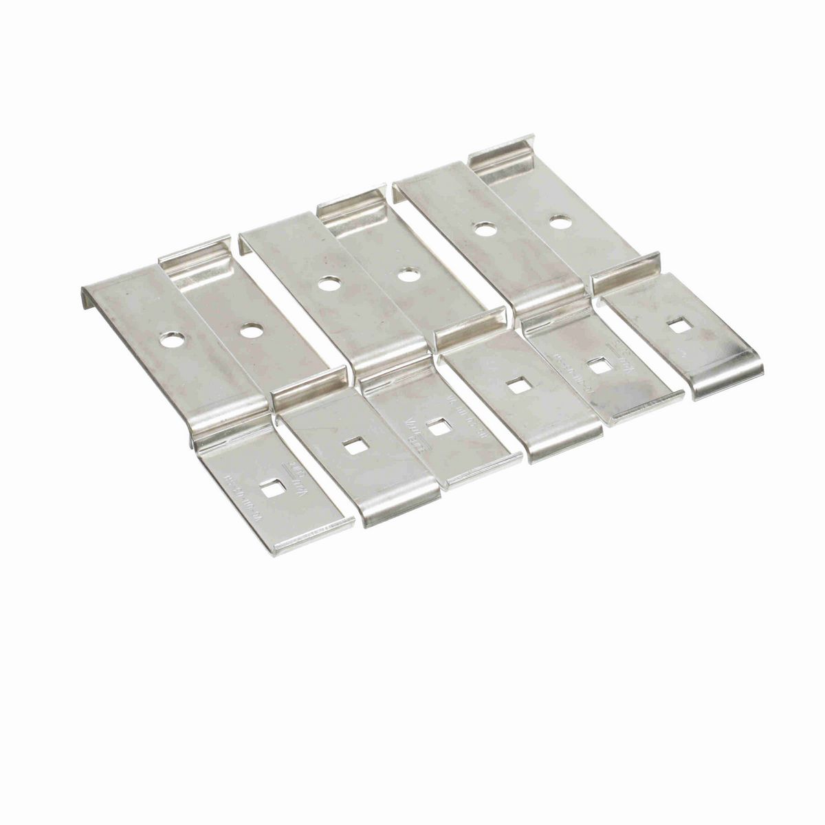 System Plast Double Rail Clamp, Stainless Steel, Square Hole,~3.75" Rail Centers - VG-011-03-SH