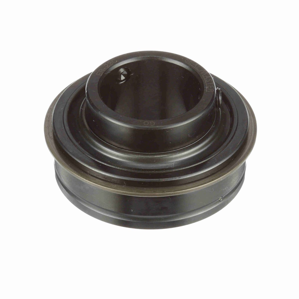 Sealmaster Mounted Insert Only Ball Bearing - 52100 Bearing Steel, Black Oxided - Setscrew Lock - ER-23C